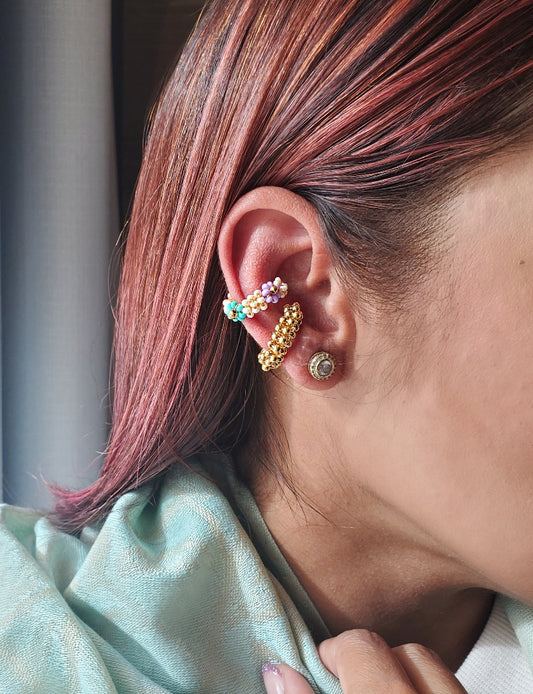 Gold earcuff